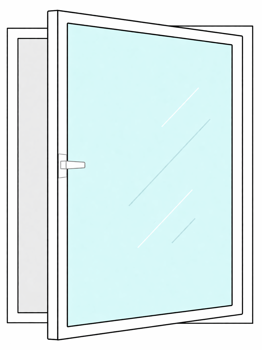 Avautuva 4-pintainen ikkuna