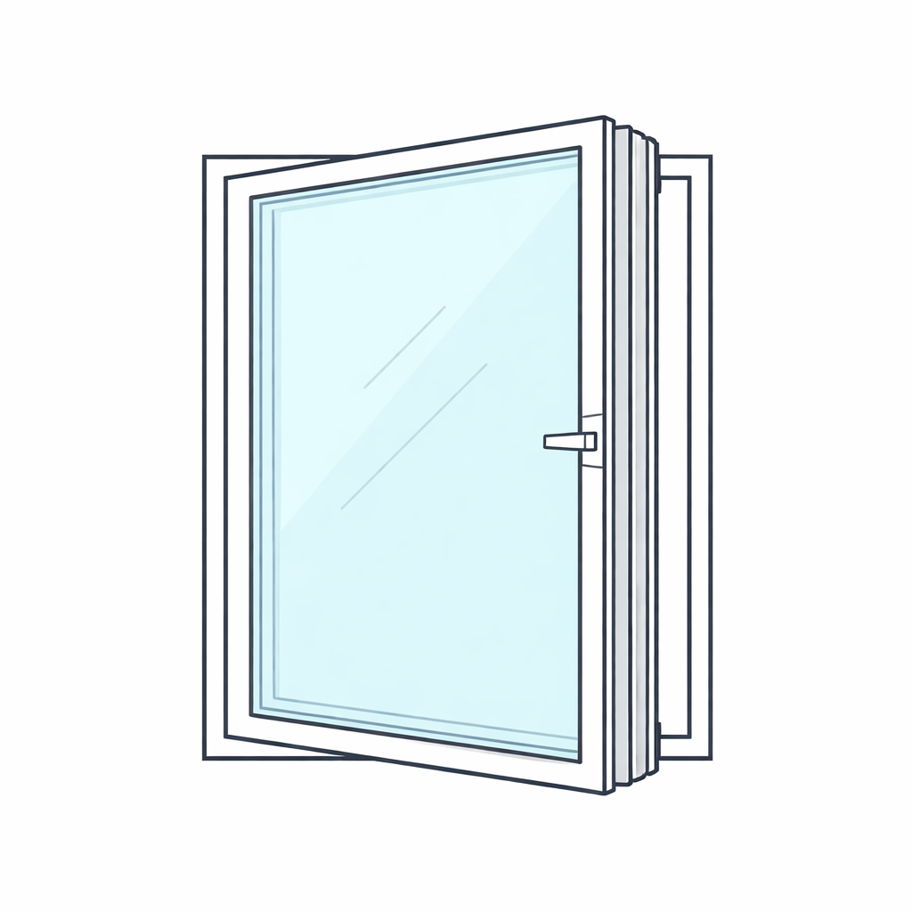 Avautuva 6-pintainen ikkuna